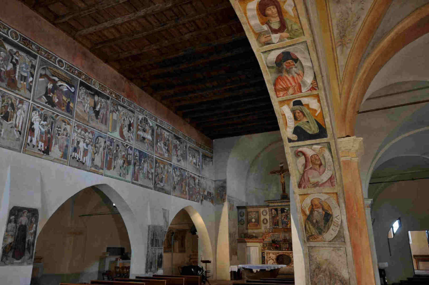 Antica chiesa Plebana - affreschi - San Maurizio Canavese - Paese - SMART