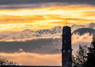 Tramonto campanile - Fotogallery - San Maurizio Canavese - SMART